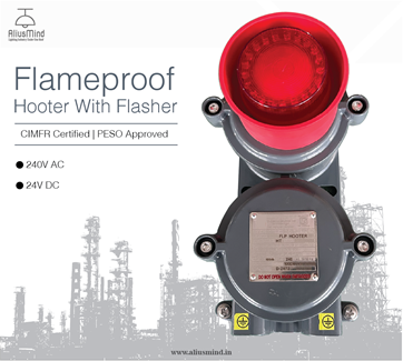 Flameproof Hooter 24V DC with Flasher